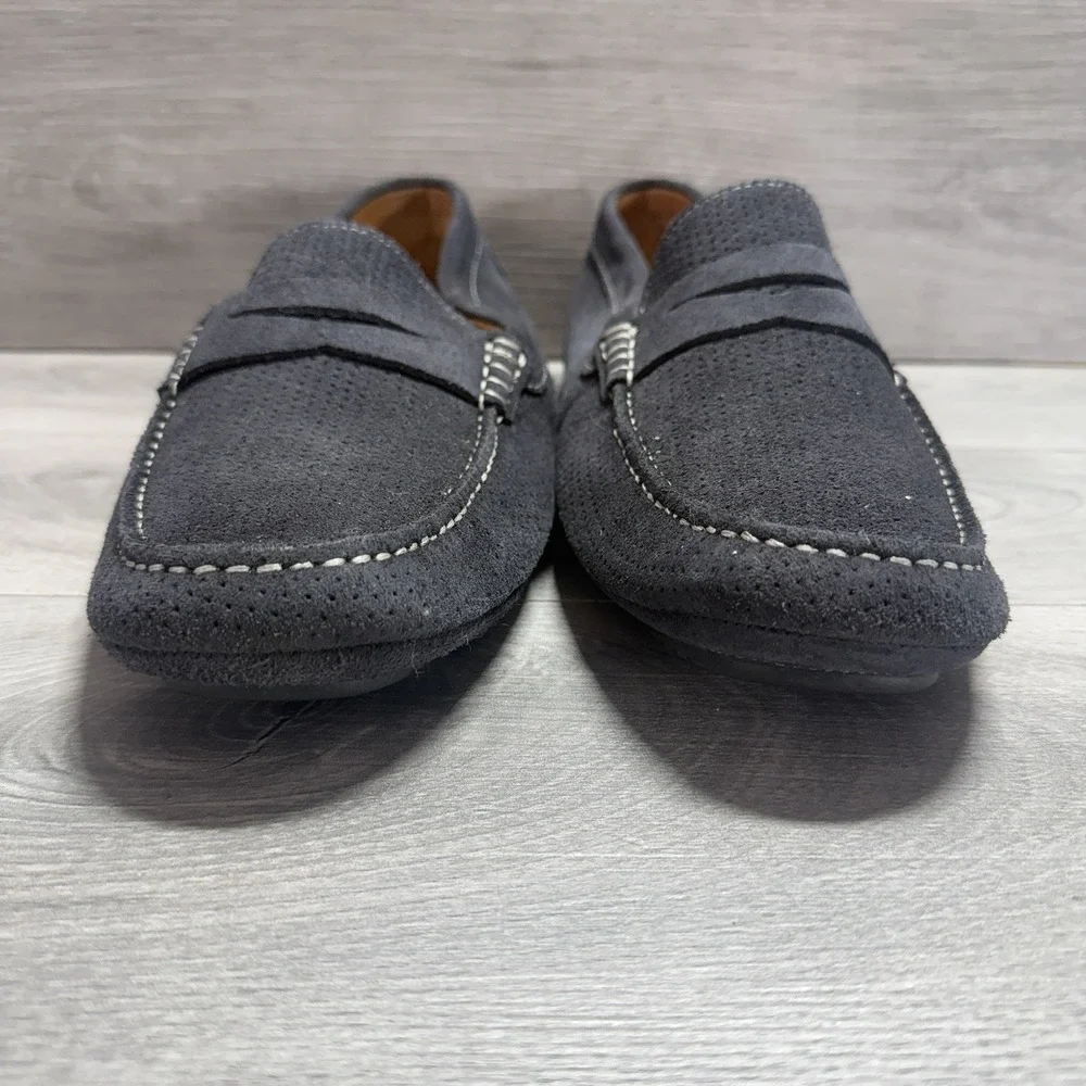 Flag Ltd. Nappa Glove Size 11 M Leather Soft Black Slip On Loafers Shoes
